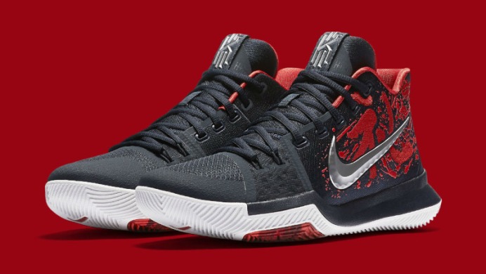 Баскетбольные кроссовки Nike Kyrie 3 Samurai "Red/Black/Multi", EUR 44