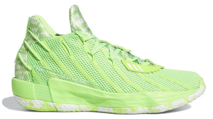 Баскетбольные кроссовки Adidas Dame 7 "I Am My Own Fan - Solar Green", EUR 40