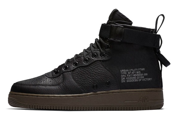 Мужские кроссовки Nike Air Force 1 MID SF Special Field "Black", EUR 45