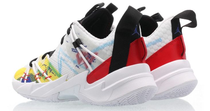 Оригинальные кроссовки для баскетбола Air Jordan Why Not Zer0.3 "Primary Colors" (CK6611-100), EUR 40,5