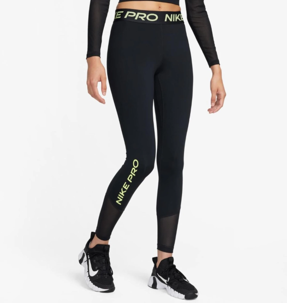Легінси жіночі Nike Pro Mid-Rise Full-Length Leggings (FB5687-010)