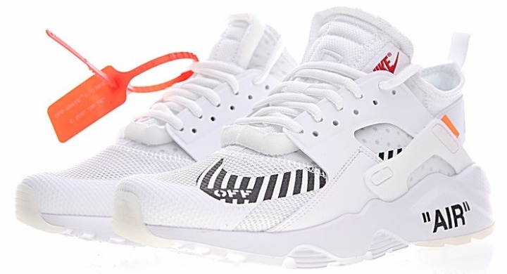 Мужские кроссовки OFF WHITE x Nike Air Huarache Ultra "White", EUR 42