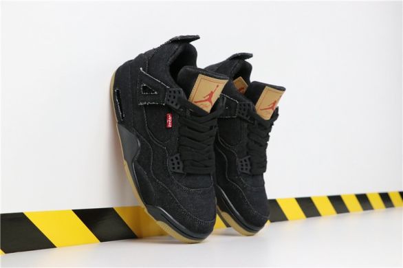 Баскетбольні кросівки Air Jordan 4 Levi's 'Black Denim', EUR 44,5