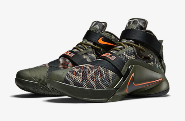 Баскетбольные кроссовки Nike LeBron Soldier IX PRM "Khaki", EUR 41