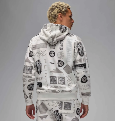 Худи мужское Air Jordan M Ess Aop Flc Po (HM7254-133), XXL