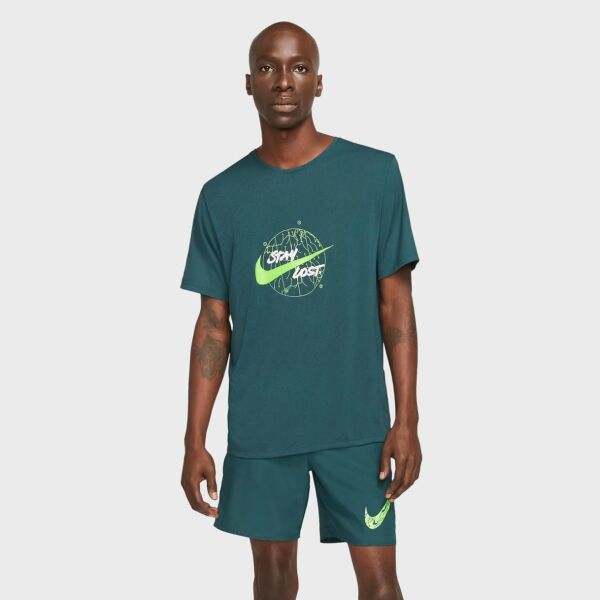 Мужская футболка с длинным рукавом Nike M Nk Df Miler Top Ss Wr Gx (DA0216-393)
