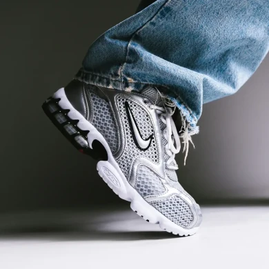 Мужские кроссовки Nike Air Zoom Spiridon Cage 2 "Metallic Silver" (CJ1288-001)