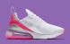 Жіночі кросівки Nike W Air Max 270 'White/Pink/Gray', EUR 38
