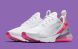 Женские кроссовки Nike W Air Max 270 'White/Pink/Gray', EUR 38