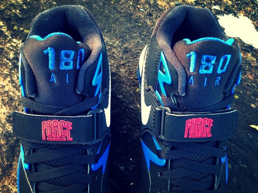 Кроссовки Nike Air Force 180 "Black, Sport Royal & Red", EUR 42