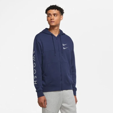Мужская Кофта Nike Nsw Swoosh Hoodie Fz Sbb Mtl (DC2582-410)