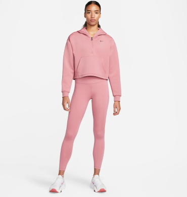 Худи женское Nike Dri-Fit WomenS Graphic 1/2-Zip Training Hoodie Pink DQ6302-667