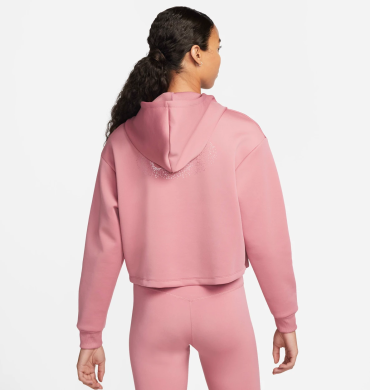 Худи женское Nike Dri-Fit WomenS Graphic 1/2-Zip Training Hoodie Pink DQ6302-667