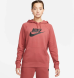 Худи женское Nike Sportswear Essential Fleece (DX2319-691), XS
