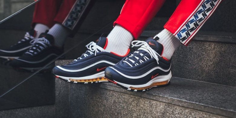 Кросівки Nike Air Max 97 'Midnight Navy Habanero Red', EUR 42