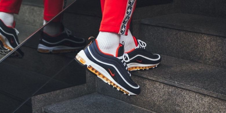 Кросівки Nike Air Max 97 'Midnight Navy Habanero Red', EUR 45