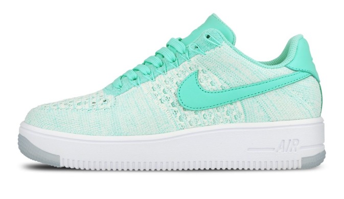 Кроссовки Nike Wmns Air Force 1 Flyknit Low "Hyper Turquoise", EUR 39
