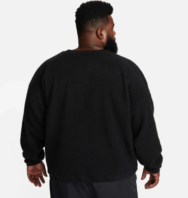 Толстовка мужская Nike M Club+ Sherpa Wntr Crew (FB8378-010), S