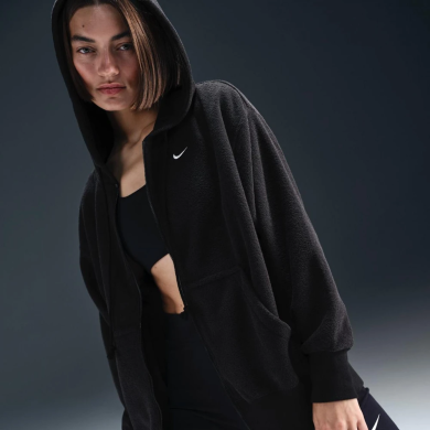 Толстовка женская Nike W Nsw Phnx Plsh Fz Hdy (FZ1267-010), M