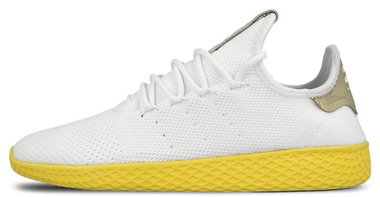 Кросiвки Adidas x Pharrell Williams Tennis Hu Primeknit "White/Yellow", EUR 40