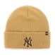 Шапка Оригинал 47 Brand New York Yankees Haymaker Cuff Knit "Wheat", One Size