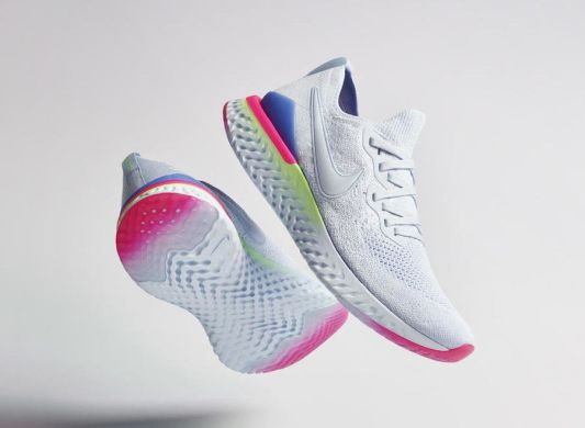 Чоловічі кросівки Nike Epic React Flyknit 2 'Grey/Multicolor', EUR 45