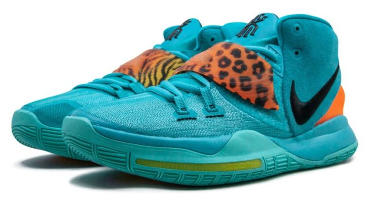 Баскетбольные кроссовки Nike Kyrie 6 EP “Oracle Aqua / Cheetah”, EUR 45