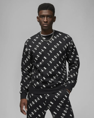 Кофта Чоловічі Jordan Graphic Fleece Crew-Neck Sweatshirt (DX9173-010), L
