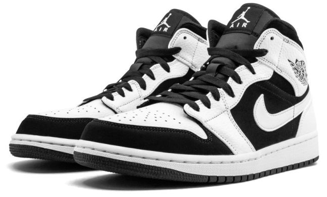 Баскетбольные кроссовки Air Jordan 1 Mid 'White Black', EUR 44