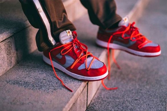 Кроссовки Nike Dunk Low x Off-White "University Red", EUR 38,5