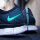Кроссовки Nike Free Flyknit NSW "Black/Green/Glow", EUR 40