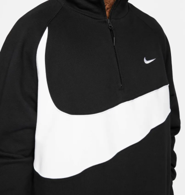 Толстовка мужская Nike Swoosh 1/2-Zip Fleece Hoodie (DX0566-010), XL
