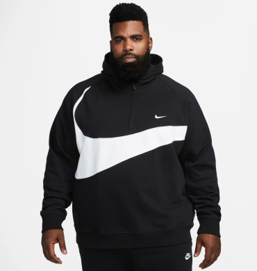 Толстовка мужская Nike Swoosh 1/2-Zip Fleece Hoodie (DX0566-010), XL