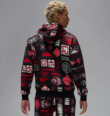 Кофта Jordan Essentials Printed Fleece (HM7254-010)