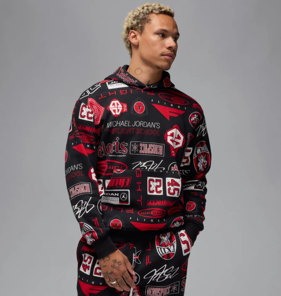 Кофта Jordan Essentials Printed Fleece (HM7254-010)