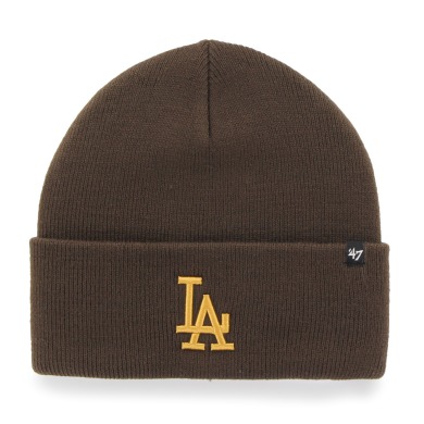 Шапка Оригінал 47 Brand Los Angeles Dodgers Haymaker Cuff Knit "Brown" (B-HYMKR12ACE-BW), One Size