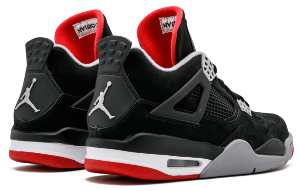 Баскетбольні кросівки Air Jordan 4 Retro Og 'Bred', EUR 43
