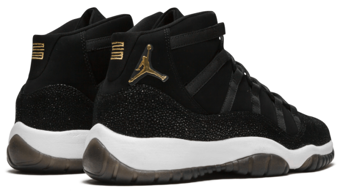 Баскетбольные женские кроссовки Jordan 11 Heiress "Black/Gold", EUR 36,5