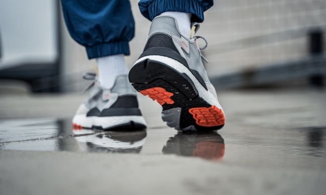 Мужские кроссовки Adidas Nite Jogger 'Grey/Orange', EUR 42