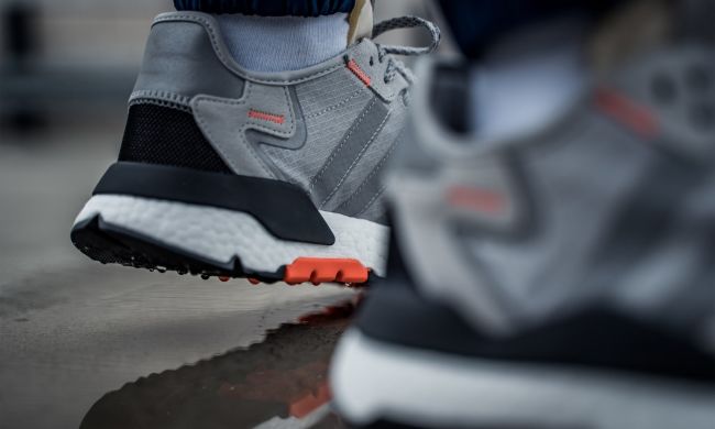 Мужские кроссовки Adidas Nite Jogger 'Grey/Orange', EUR 42