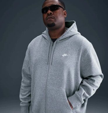 Толстовка мужская Nike Club Fleece Grey FN3861-063, S