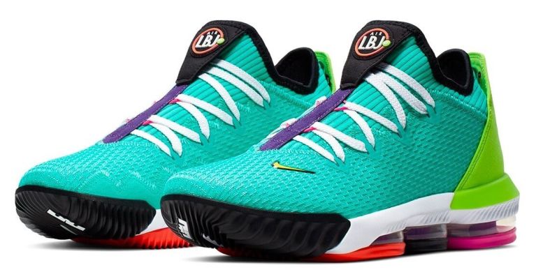 Баскетбольные кроссовки Nike LeBron XVI Low "Hyper Jade", EUR 42