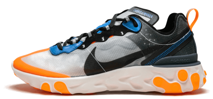 Чоловічі кросівки Nike React Element 87 Thunder "Blue/Total/Orange", EUR 45