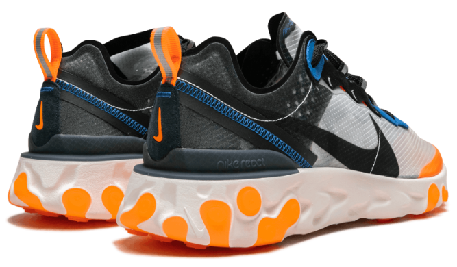 Мужские кроссовки Nike React Element 87 Thunder "Blue/Total/Orange", EUR 45