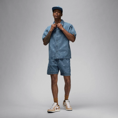 Рубашка мужская Jordan Flight Heritage Denim (FN4653-436), S