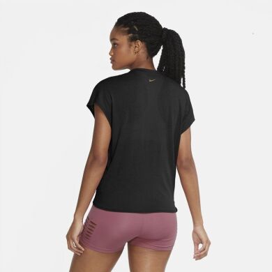 Женская футболка Nike W Nk Dry Ss Top Tie Pp5 Cb (CU5025-010), XS