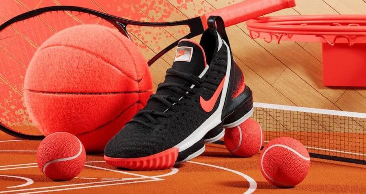 Баскетбольные кроссовки Nike LeBron 16 Black 'Hot Lava', EUR 40,5