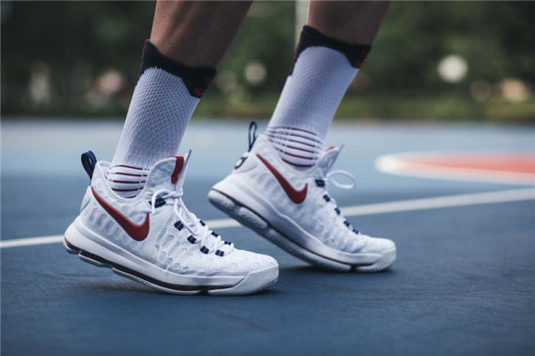 Баскетбольні кросівки Nike Zoom KD 9 Premiere USA Olympics "White", EUR 43