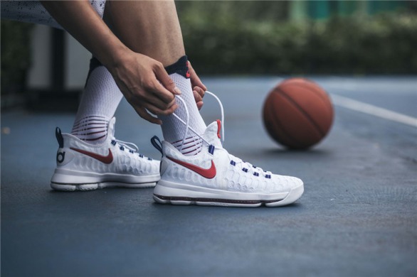 Баскетбольные кроссовки Nike Zoom KD 9 Premiere USA Olympics "White", EUR 40