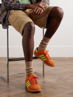 Чоловічі кеди adidas Hamburg 'Orange/Solar Green' (IH5460), EUR 44,5